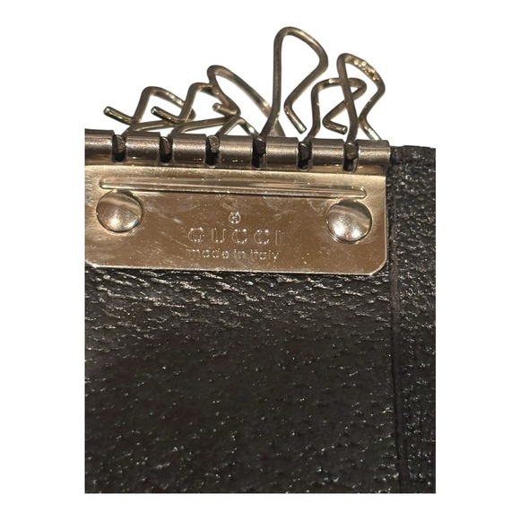 Vintage Gucci GG Monogram Key Holder – Black Leather & Canvas - Picture 8 of 9